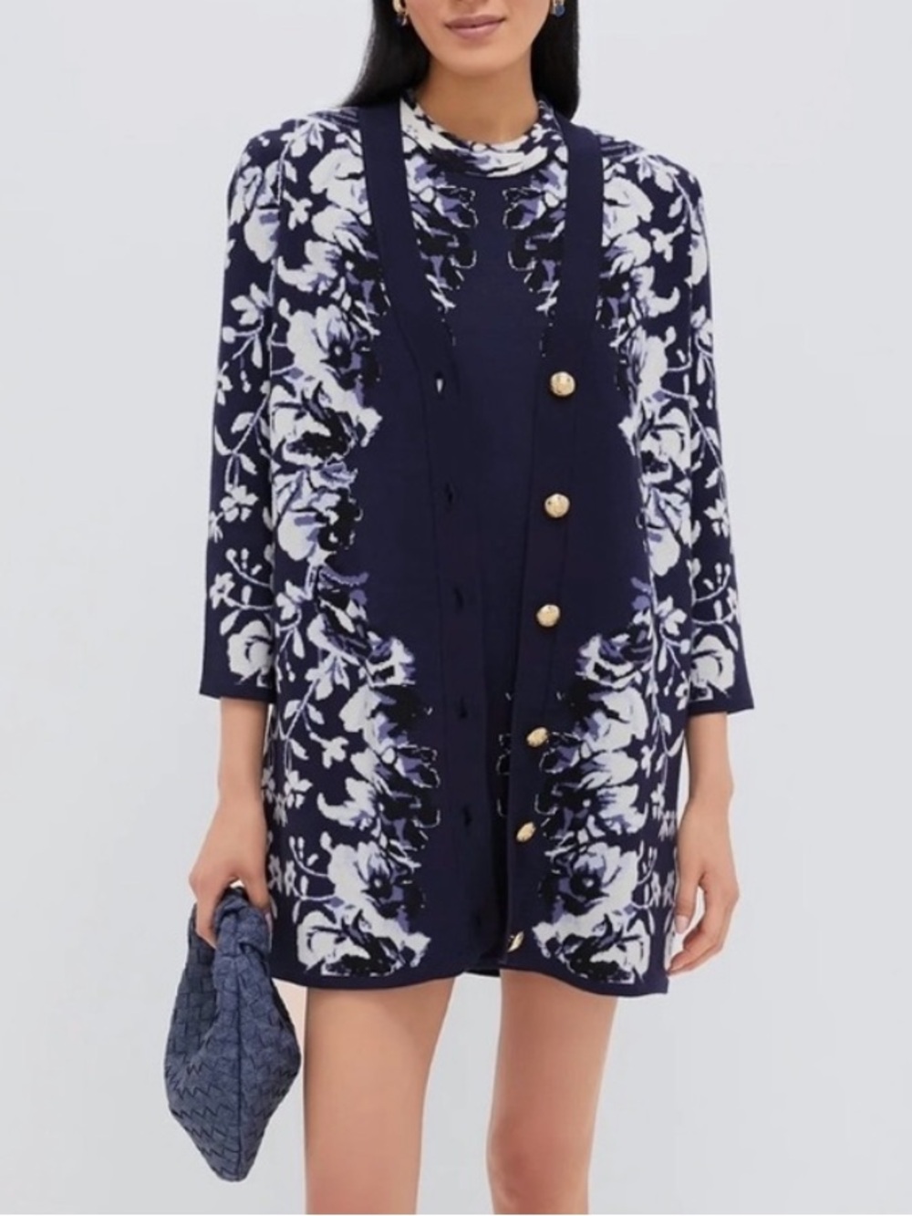 TUCKERNUT Indigo Reflection Knit Jacquard Liv Cardigan